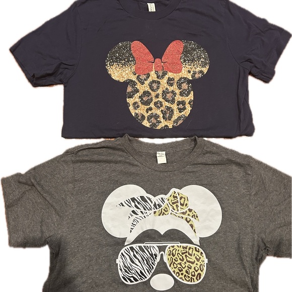 Tops - Disney woman's size medium Graphic T-Shirts with Animal Print Designs